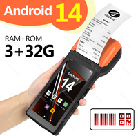 Android 14 Handheld POS Receipt Printer PDA Terminal Support 1D 2D Barcode Scanning Scanner Head 4G NFC Card Reading all in one