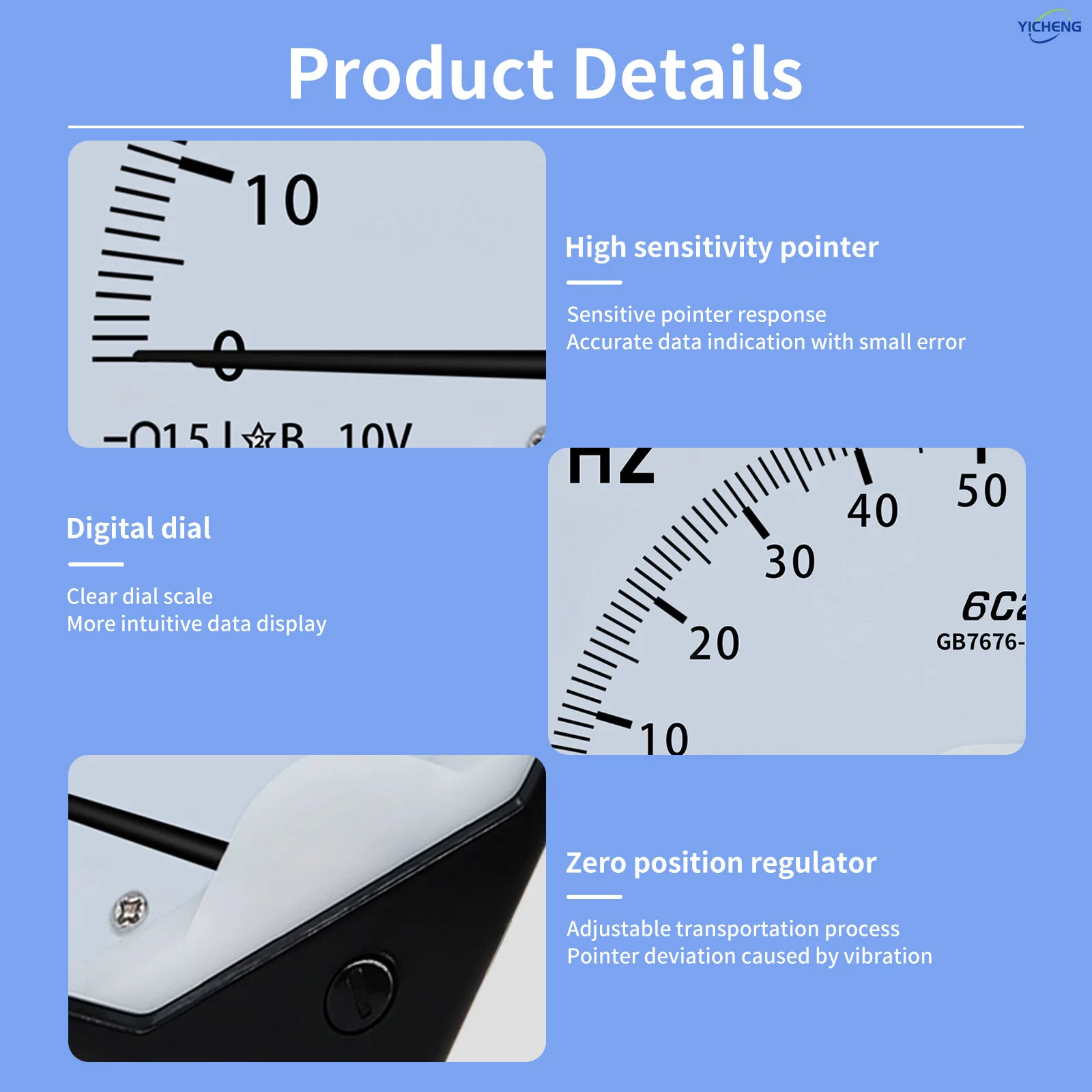 YICHENG DC Inverter motor analog input signal frequency table tachometer opening table percentage table - Image 5