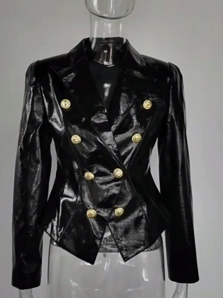 New Women Punk Pu Leather Jacket