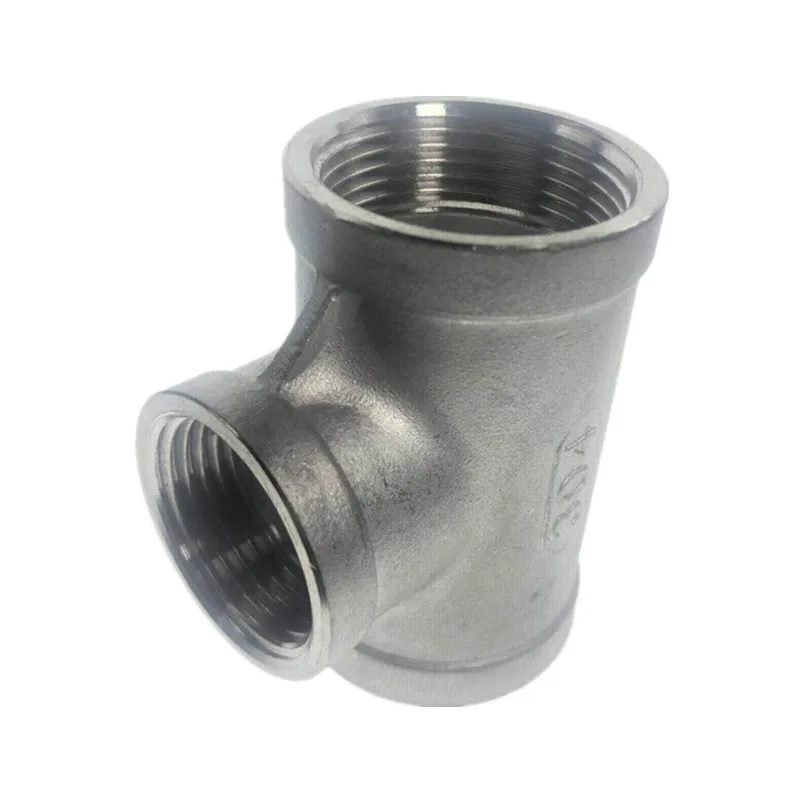 304 Type T drie manier reducer Rvs vrouwelijke Jointer Pijp Verbinding connector Fittings