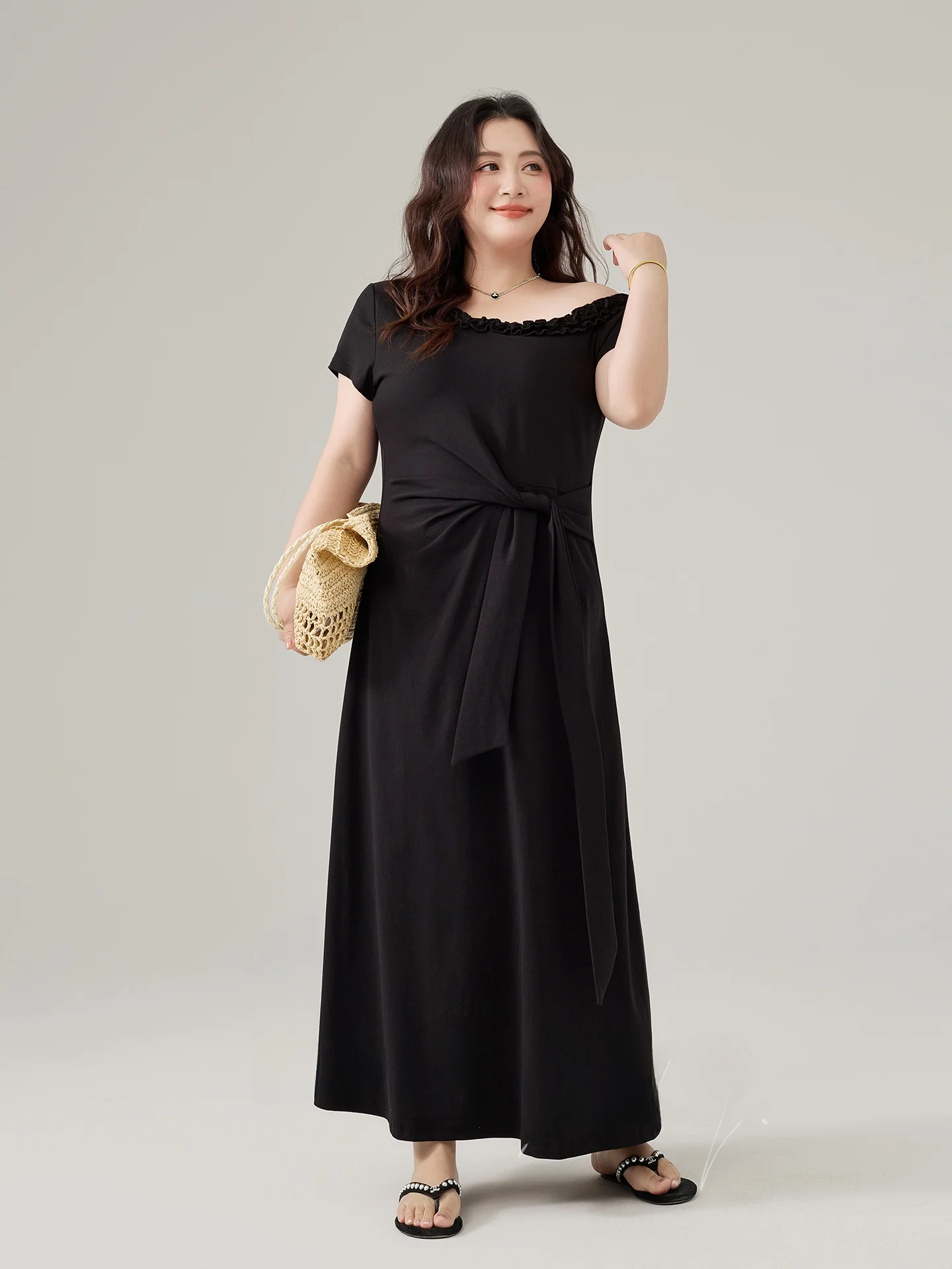 

Новая летняя женская юбка больших размеров с завышенной талией, свободного кроя, для повседневной носки