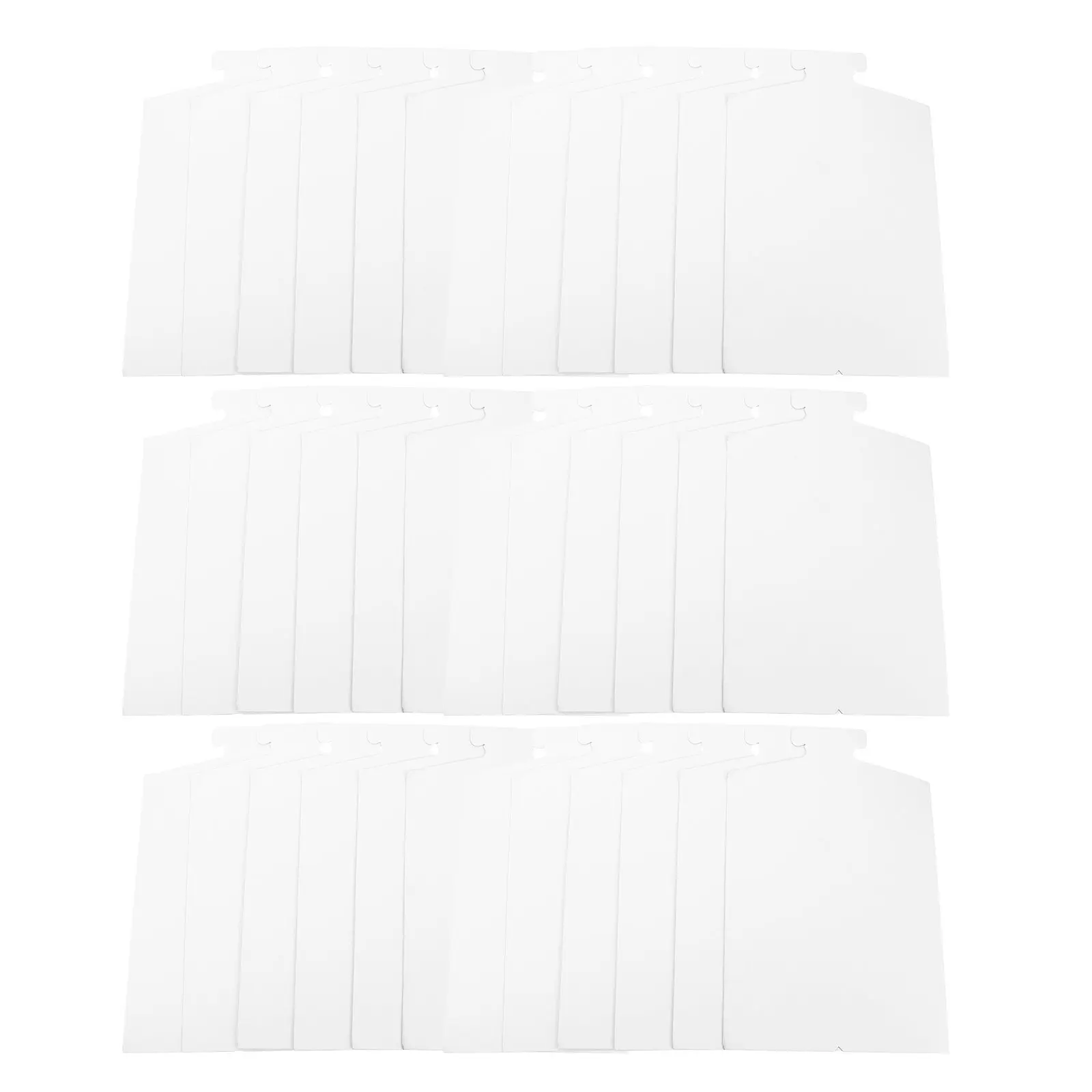 50Pcs Shirt Packaging Cardboard Inserts Double Layer Whiteboard Paper Folding Forms for T Shirt Organizer Clothes Folder Board