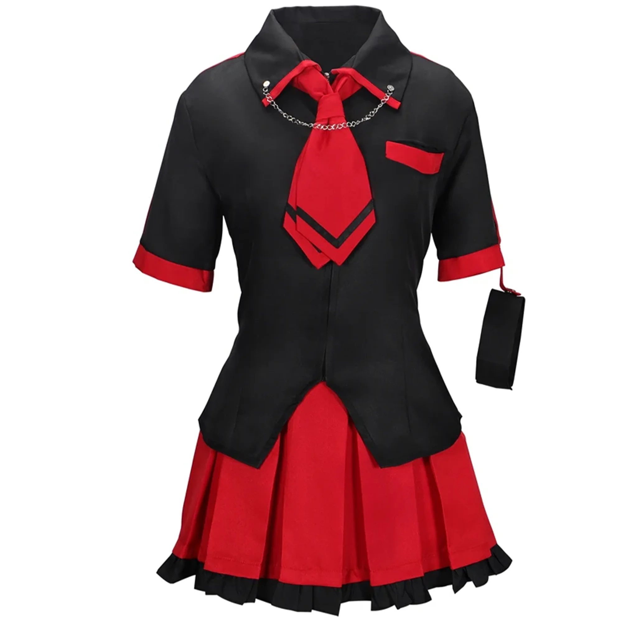 

Anime Blood C Cosplay Kisaragi Saya Costume Party Uniform Full Set Female JK Outfits For Halloween