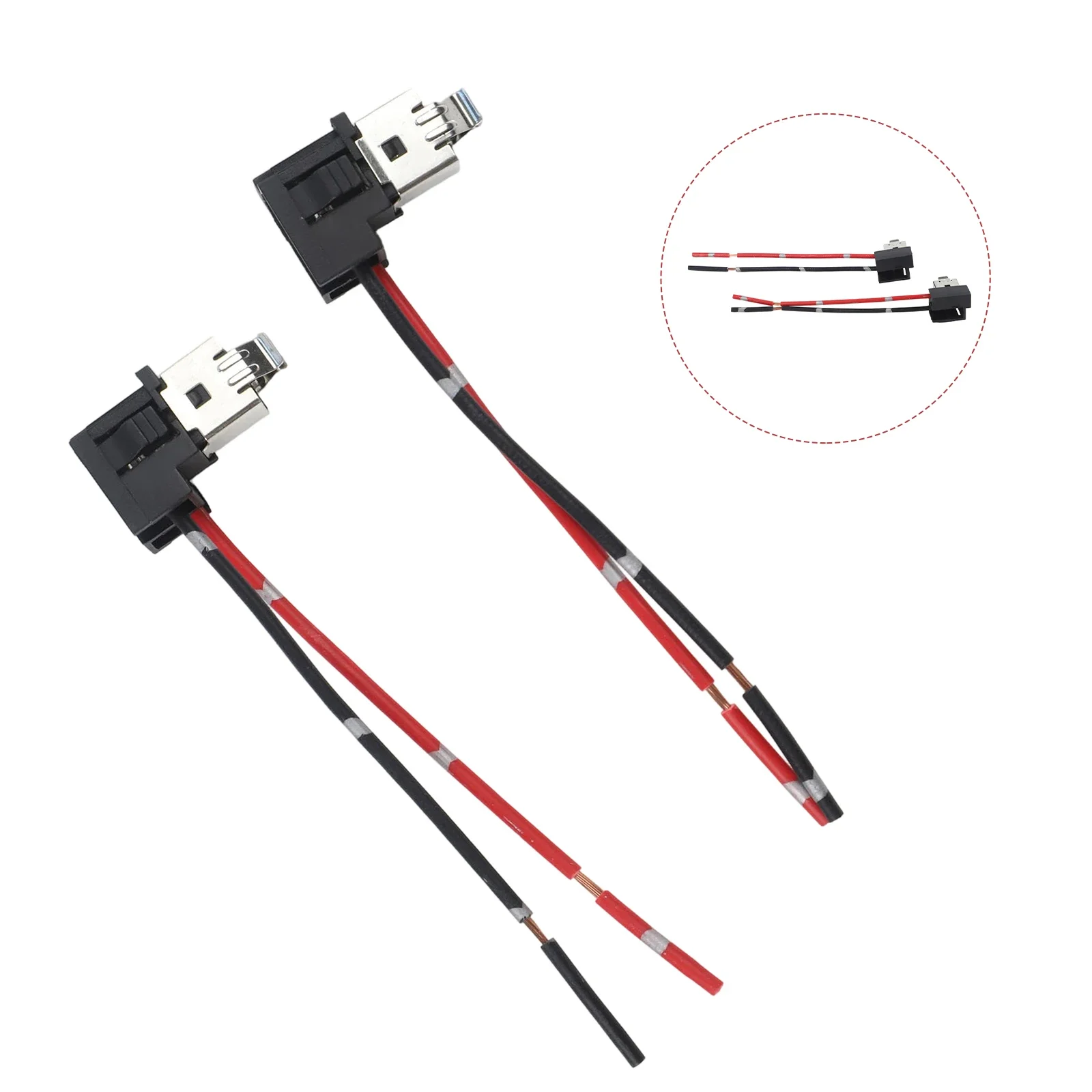 Black Car Headlight Connector Versatile Compatibility ABS Plastic Easy Installation Heat Resistant High Reliability