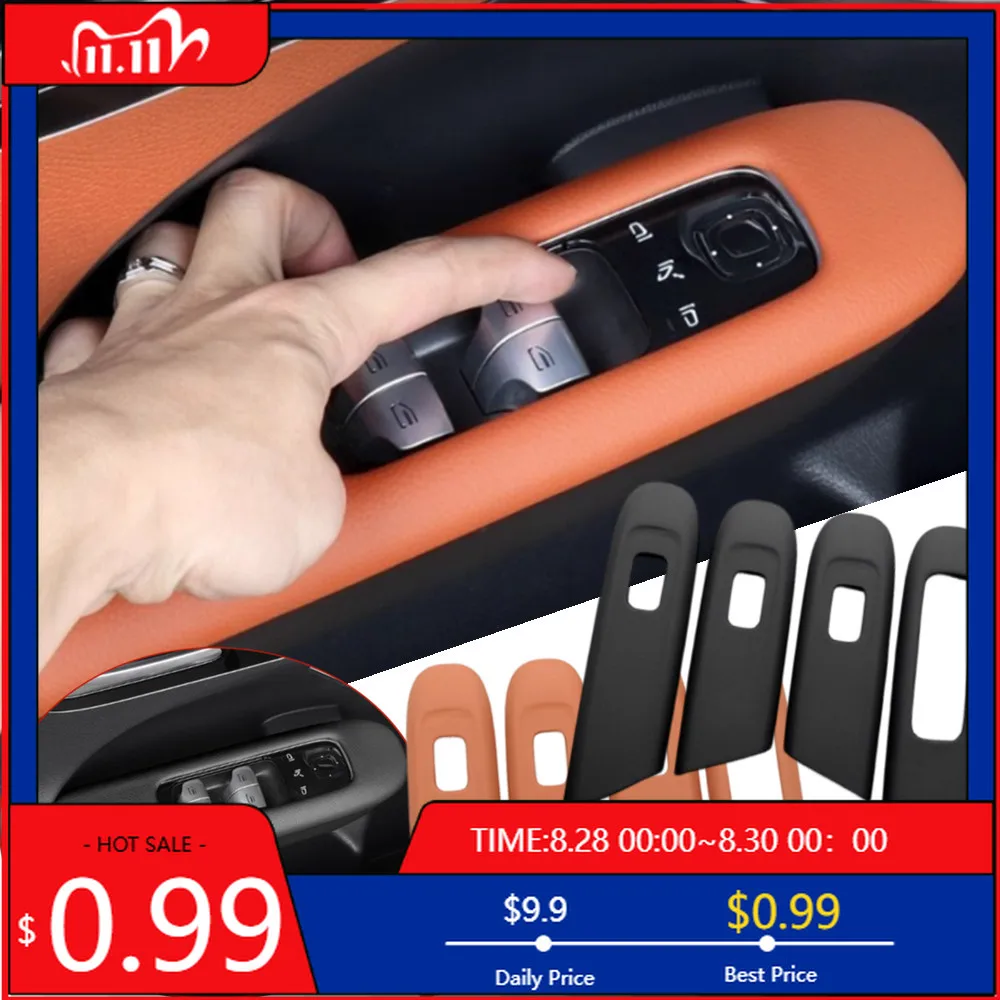 

Внутренние наклейки, Стайлинг автомобиля, оконное стекло, кнопка подъема, панель, рамка, накладка, наклейки, подходят для Mercedes Benz GLC C Class X254 W2