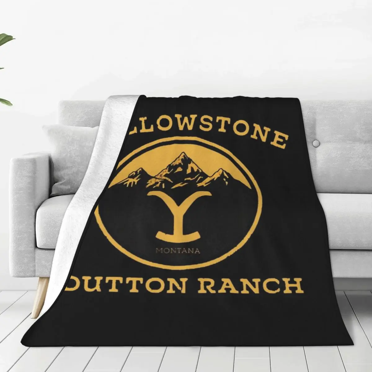 Y-Yellowstones Super Soft Blanket D-Dutton Ranchs Logo Camping Throw Blanket Winter Cute Custom Flannel Bedspread Sofa Bed Cover