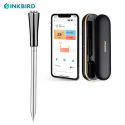 INKBIRD 2-in-1 gerçekten kablosuz et termometresi 91m/300ft ücretsiz App kontrolü ile akıllı sıcaklık alarmları pişirme için, fırın, Gril