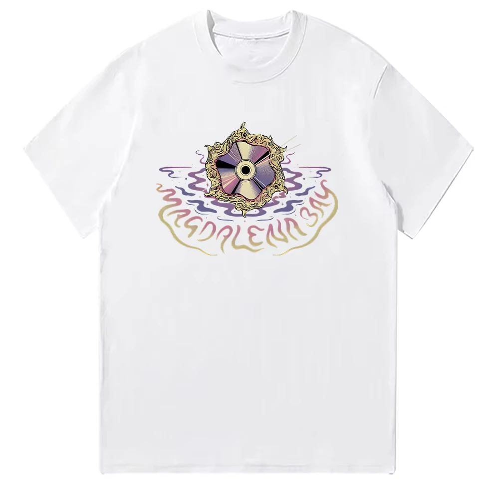 Magdalena Bay Ripple Disk تي شيرت Magdalena Bay Merch الصيف للجنسين موضة ملابس علوية من القطن الصيف قصيرة الأكمام س الرقبة تي شيرت شيك