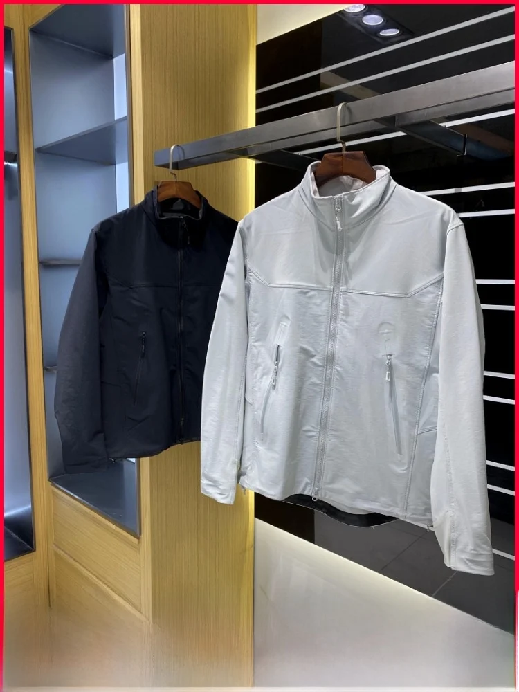 

Мужская демисезонная куртка для активного отдыха с 3D-кроем, ветрозащитная, водонепроницаемая, с воротником-стойкой, из нейлона и полиэстера