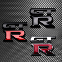 3D Metal Car Styling GTR Badge Sticker Front Grille Trunk Badge Decoration Sticker For Nissan Nismo X-Trail Almera Sylphy Note