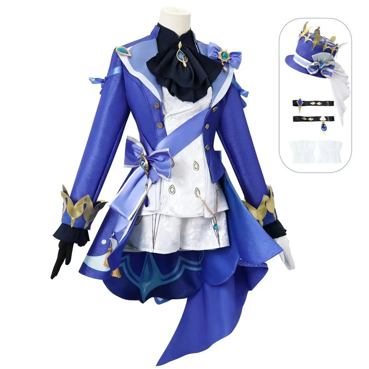 Genshin Impact cos clothing high matching version Fuclos cosplay clothing Fengdan Shuishen Funina complete set