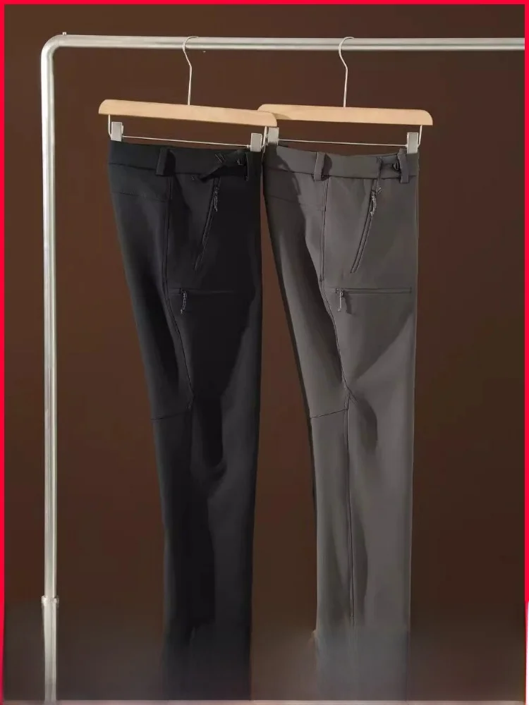 

Outdoor Men's Fce Lined Soft ell Casual Pants Windproof Waterproof Tee Dimensional Tailoring Autumn Winter Faion Cit...