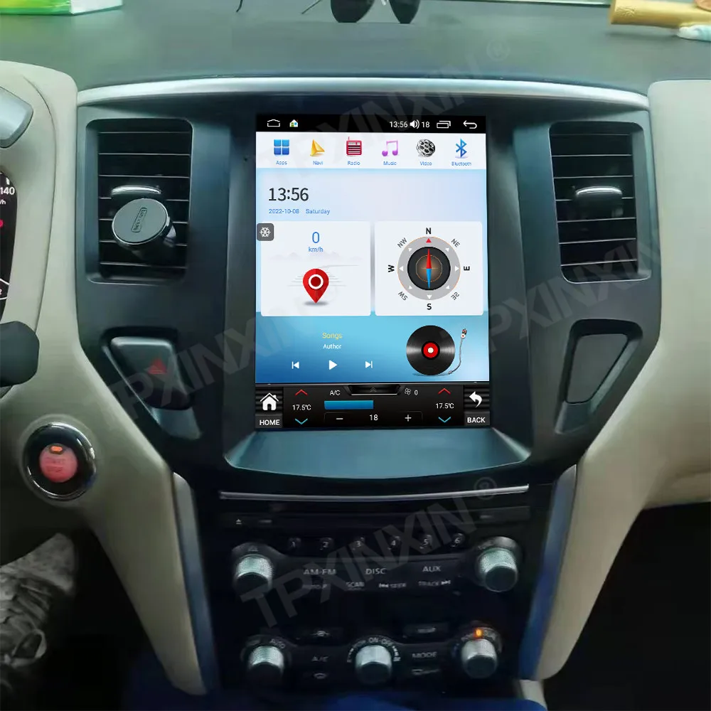 

Автомагнитола для Nissan Pathfinder 2012 -2017 Android 13 с экраном, стерео радио Tesla, радио плеер, автомобильный GPS-навигатор, головное устройство