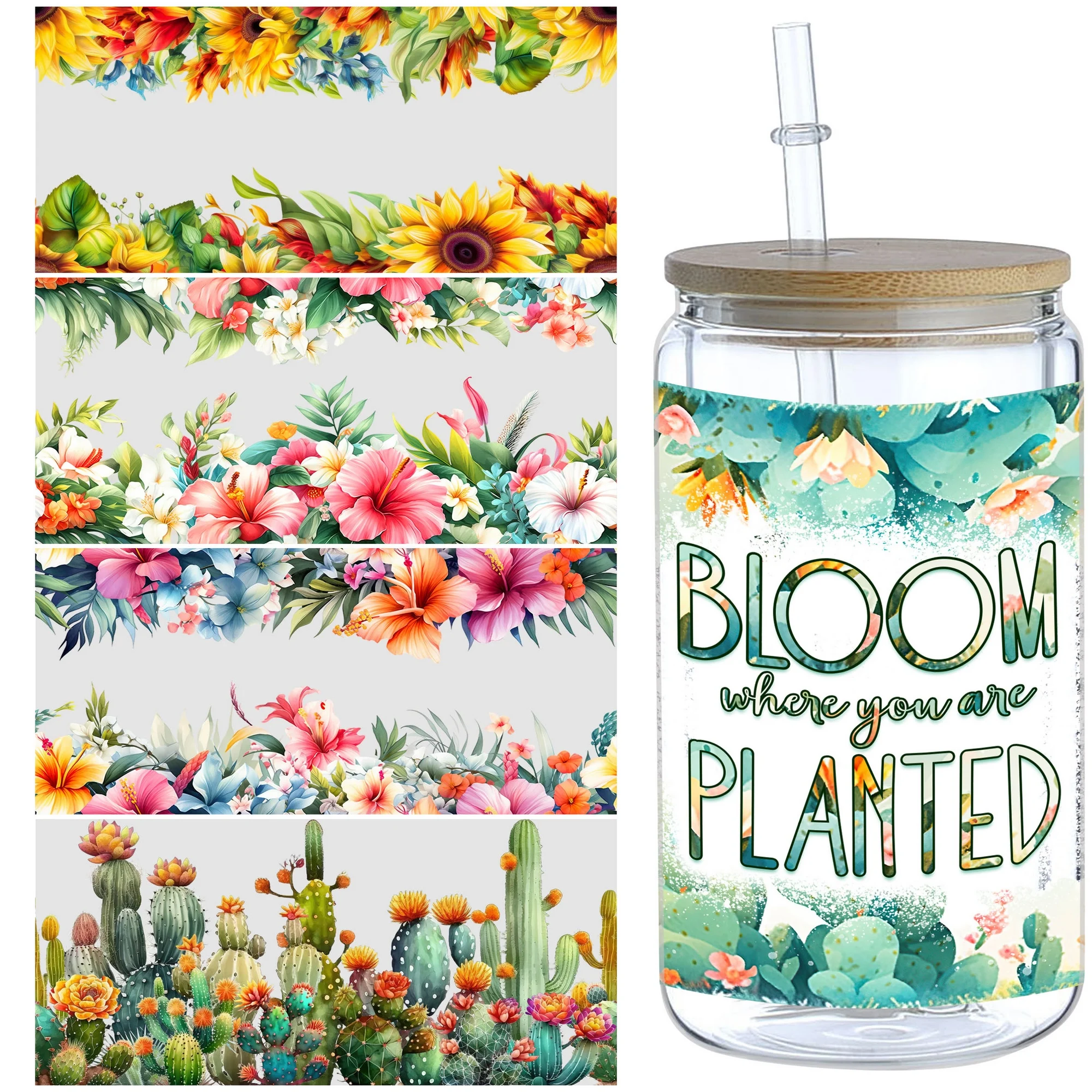 5 Sheets Plant Uv D…