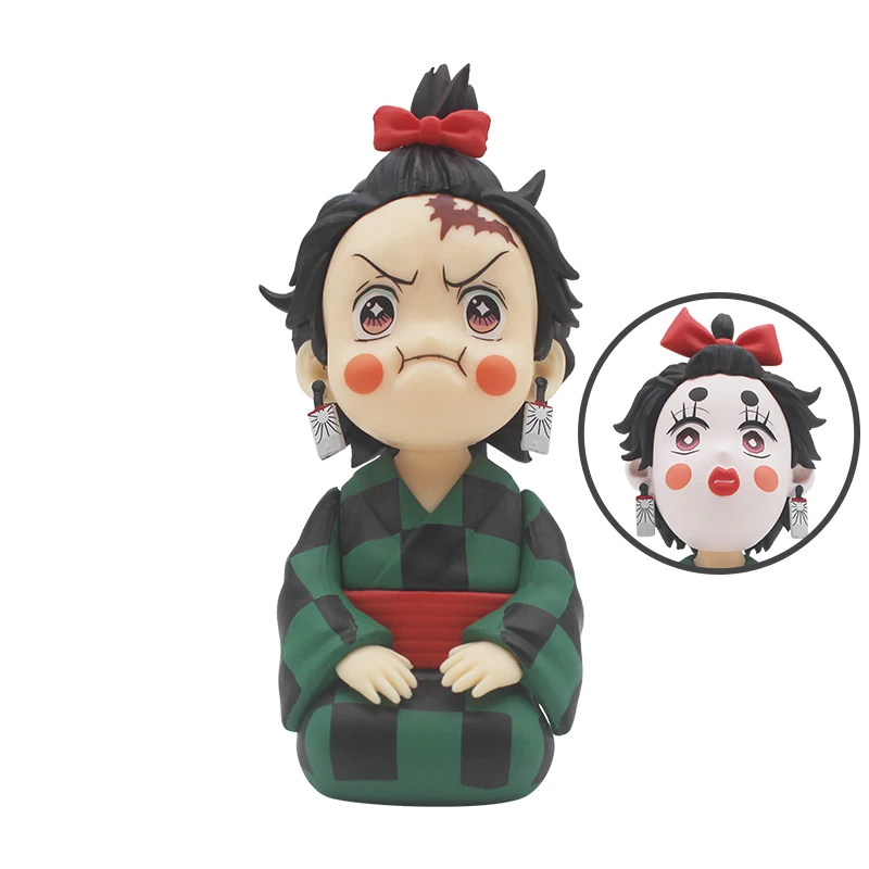 Kamado Tanjiro Agatsuma Zenitsu Hashibira Inosuke Anime Figuur Creatieve Figuur Model Decoratie Ornamenten Speelgoed Verrassing Gift