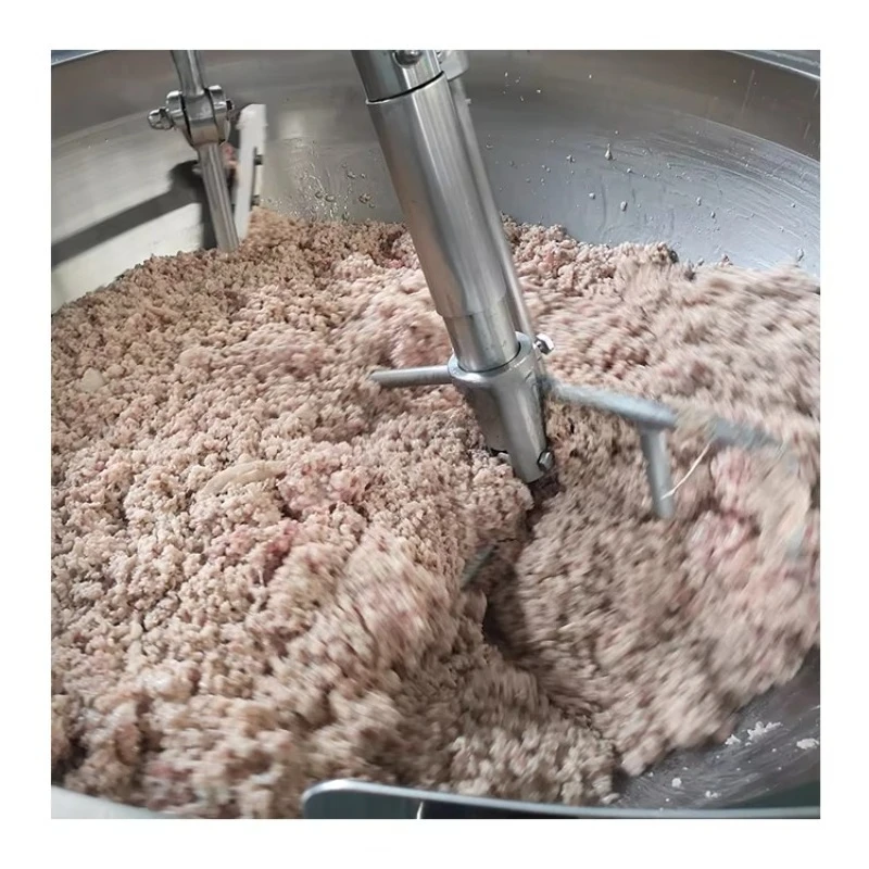 Customize Supplier Electric Tilting Cooking Meat Sauce Jacketed Kettle with Mixer Black Pepper Sauce Large Cooking Mixer Machine