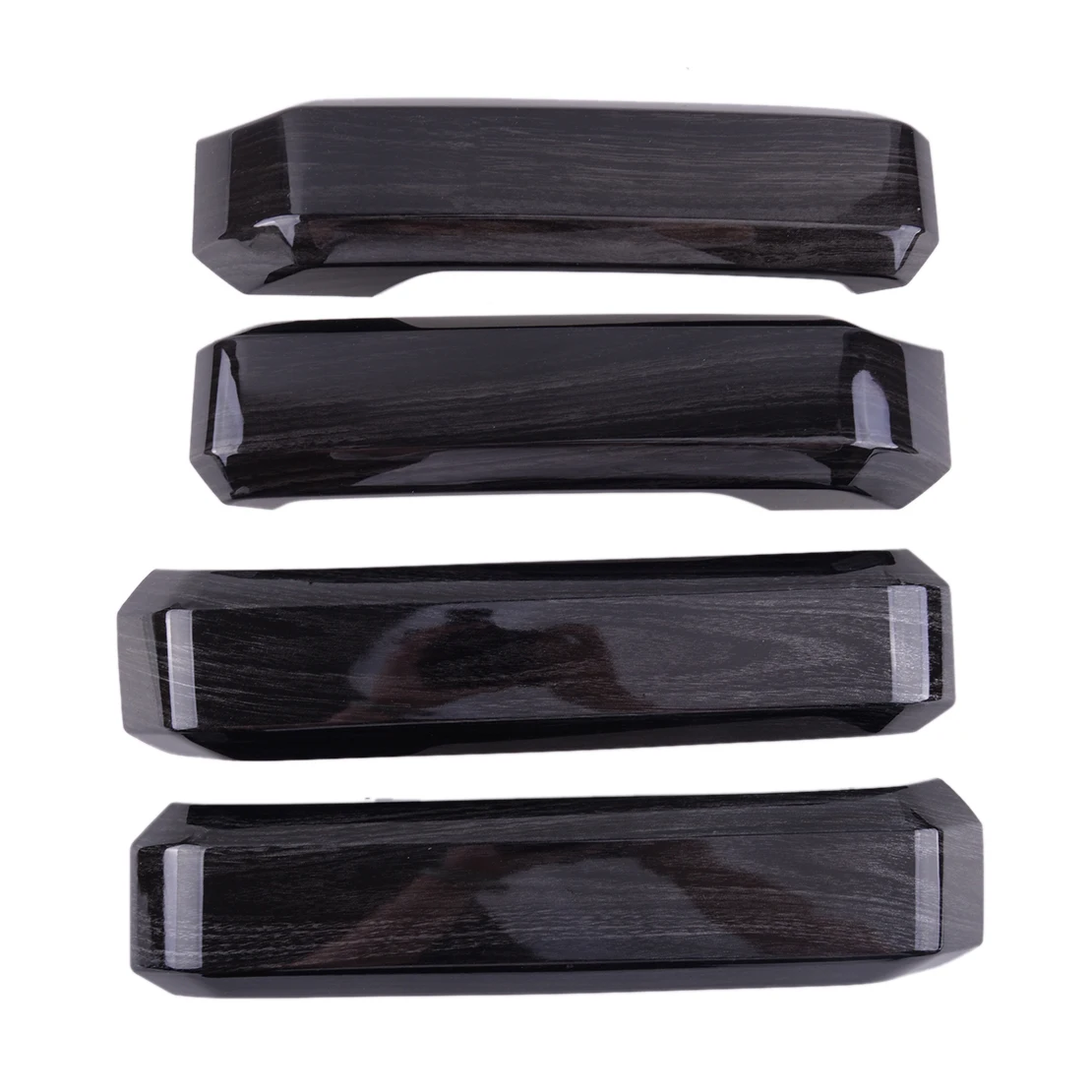 1 Set Black Wood Grain Car ABS Inner Interior Door Handle Covers Trims Fit For Ford F150 2019 2018 2017 2016 2015