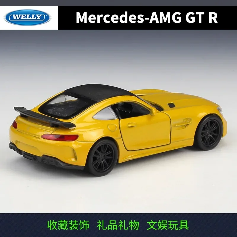 WELLY 1:36 Mercedes Benz AMG GT R Alloy Model Car Diecast Metal Pull-back Model Vehicles