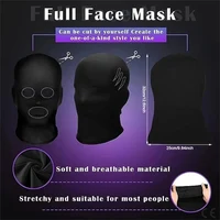 Masque facial complet sans trou, protection complète contre le vent, cagoule, chapeau respirant, haute élasticité, couvre-chef pour hommes et femmes 6
