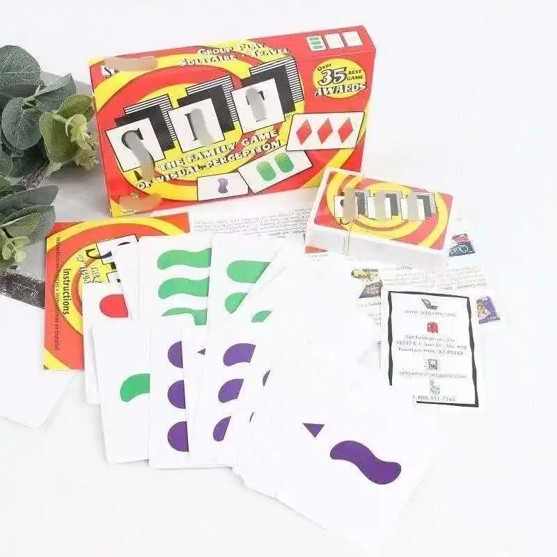 

Семейная карточная игра для визуального восприятия, логическая головоломка, подарок на Хэллоуин, Рождество, День Благодарения