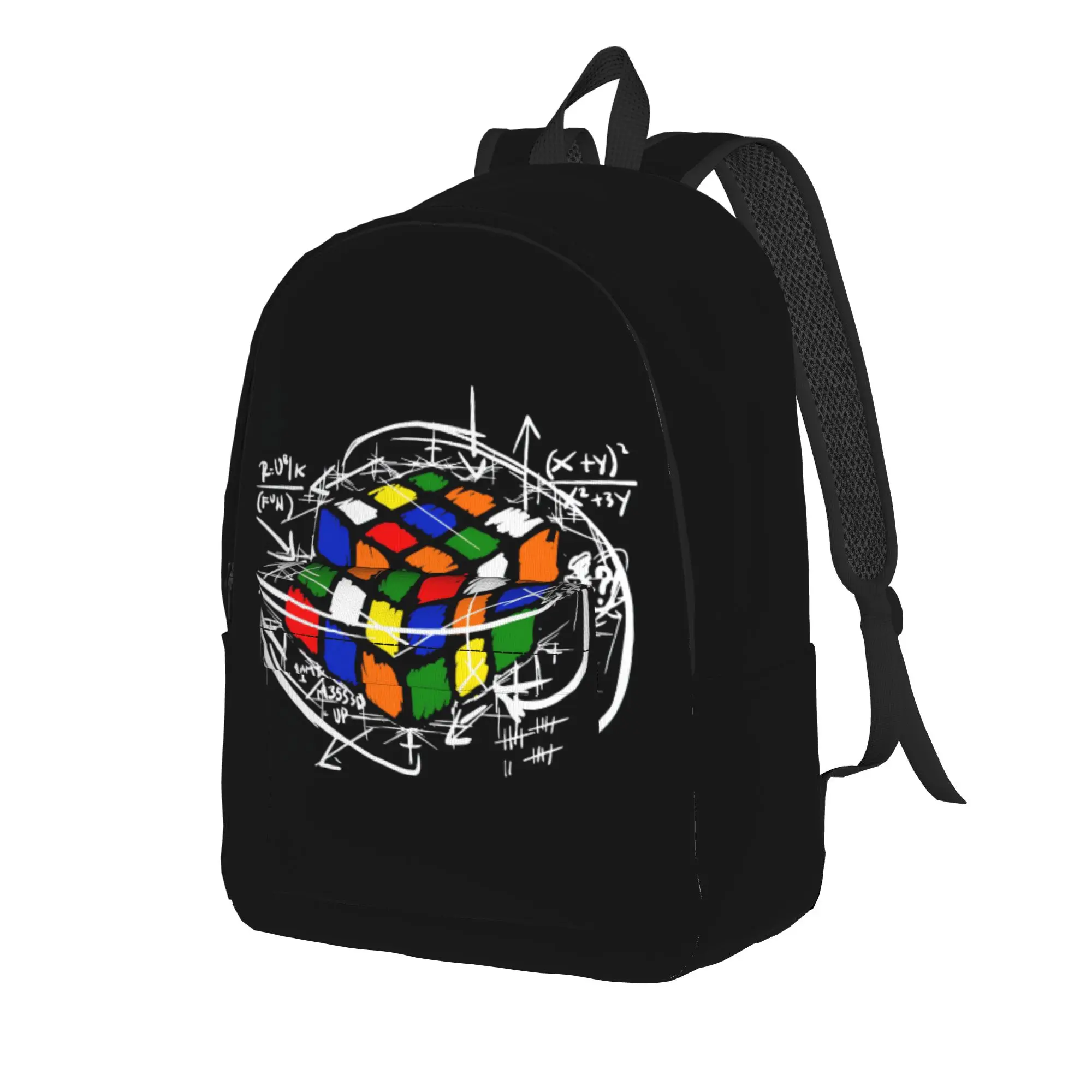 Math Rubik Rubix Rubics Player Cube Math Backpack  Outdoor Style Backpacks Women Elegant School Bags High Quality Soft Rucksack