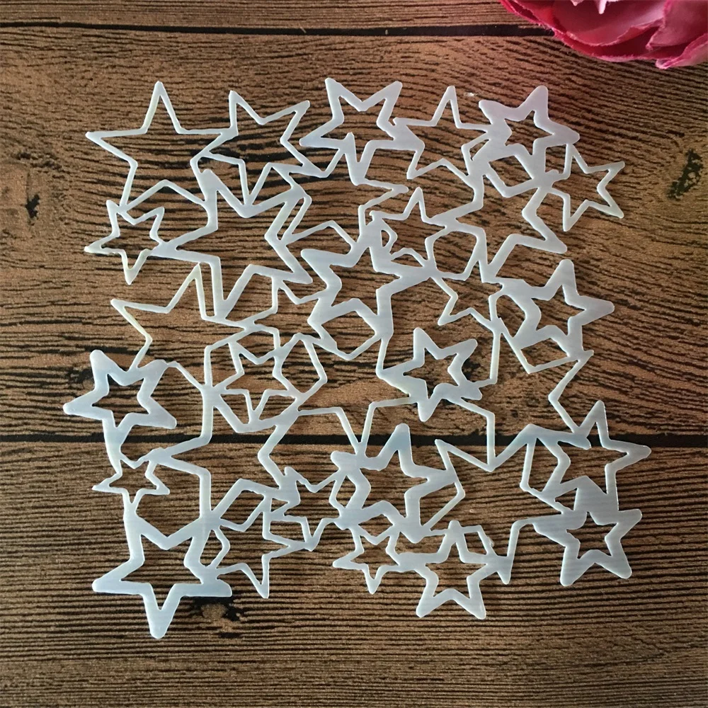 

13*13cm Irregular Stars Background DIY Layering Stencils Wall Painting Scrapbook Coloring Embossing Album Decorative Template