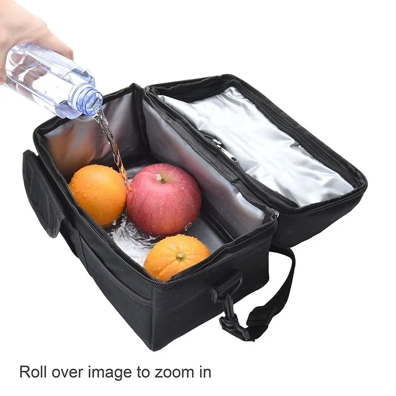 Lunch Bag Reusable Insulated Thermal Bag Women Men Multifunctional Cooler And Warm Keeping Lunch Box Leakproof Waterproof