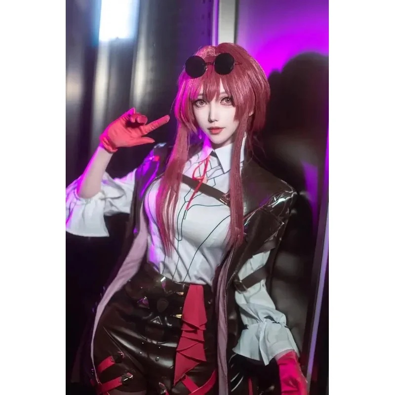 CyHonkai ستار السكك الحديدية كافكا تأثيري القوطية التطريز فستان Yujie الزي قسط أنيمي لعبة زي أنيقة الإناث شخصية Clothi