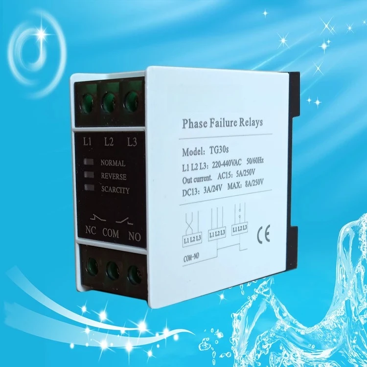 TG30S 3-Phase Sequence Prot. Relay – Phase Loss, Reverse Phase & Voltage Unbalance Protector for Motors, Elevators & Compressors