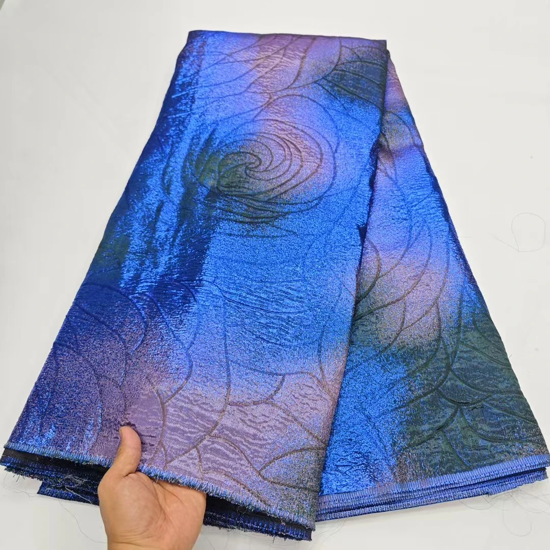 

Новая мода красота дамасская парча африканская кружевная ткань 2025 Высокое качество нигерийская жаккардовая парча кружевная ткань для вечеринки KHD25157