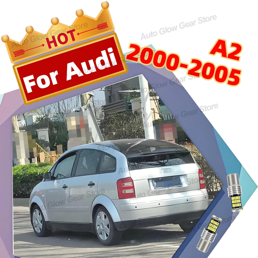 

2 шт. 6000K светодиодные лампы заднего хода для Audi A2 2000-2005 2001 2002 2003 2004 резервная лампа 12 В автоаксессуары