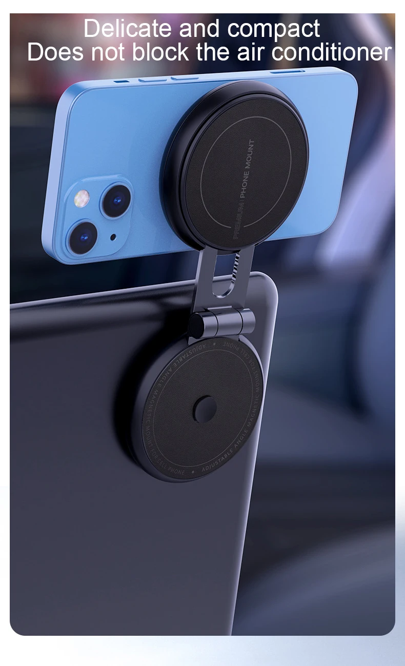 Versteckter magnetischer Autotelefonhalter für Tesla Model 3Y, mobiler Ständer, magnetische Unterstützung, Handyhalterung, Magsafe-Halterung – Detail 12
