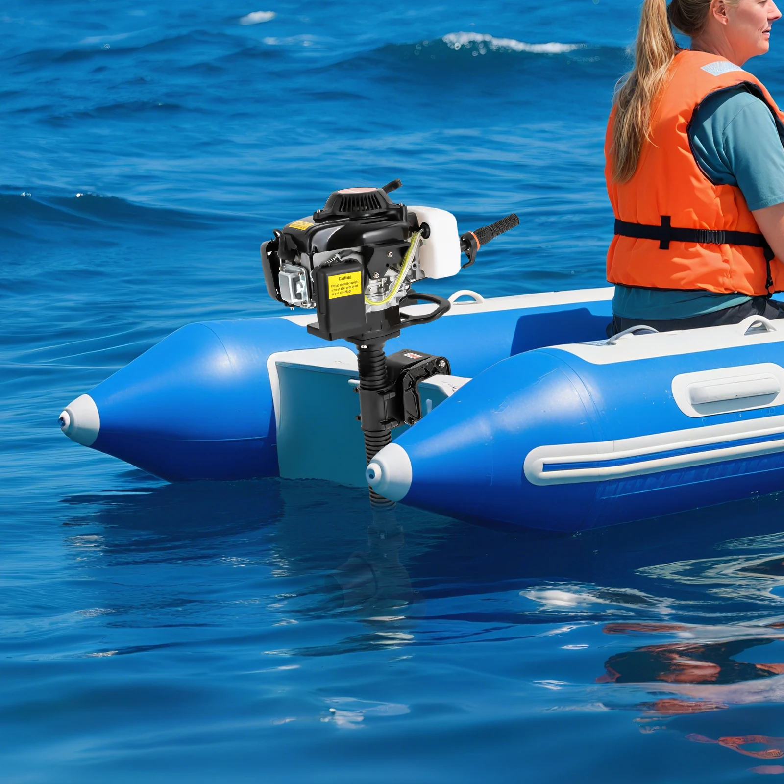 

55cc 2.9kw Outboard Engine 4.0 Horsepower Jet Pump Wind Cooling Manual Start 500kg for Boats Less Than 13.12ft Length