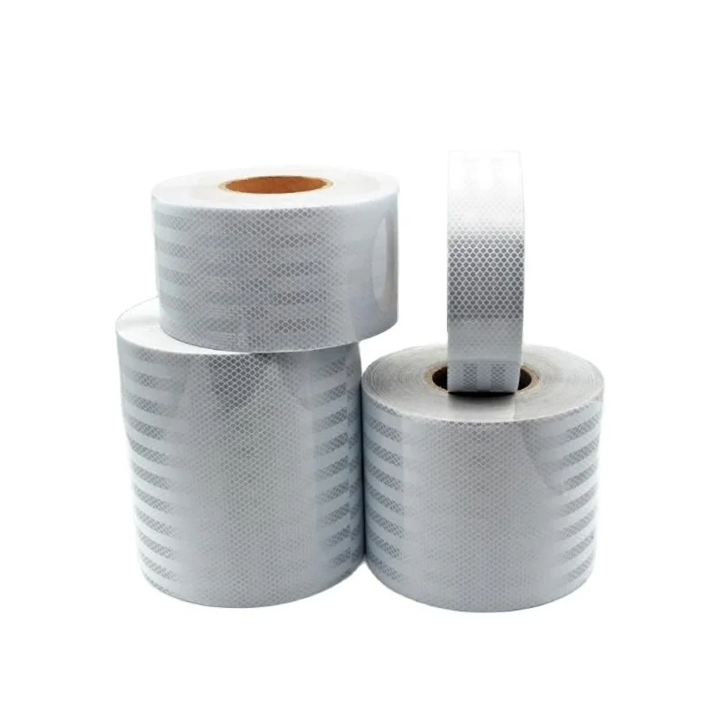 5 / 10 / 15 / 20cm Breiter Weißer Gelber Roter Blauer Reflektorstreifen Auto-Dekorationsaufkleber Reflektorband Antikollisions-Warnzeichen – Detail 4