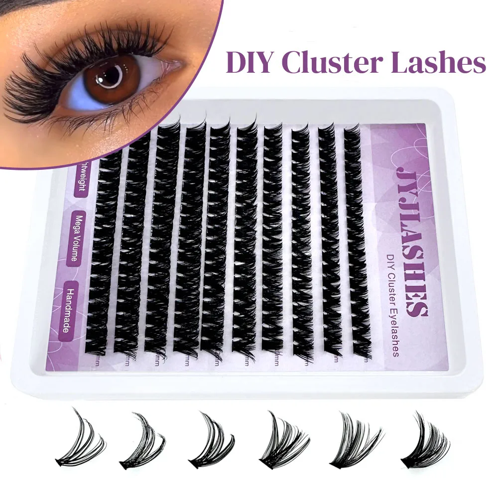 Pestañas en racimo 30/40/50/60/80/100 bandeja mixta volumen grueso y fino pestañas individuales DIY extensiones de pestañas en racimo maquillaje de pestañas