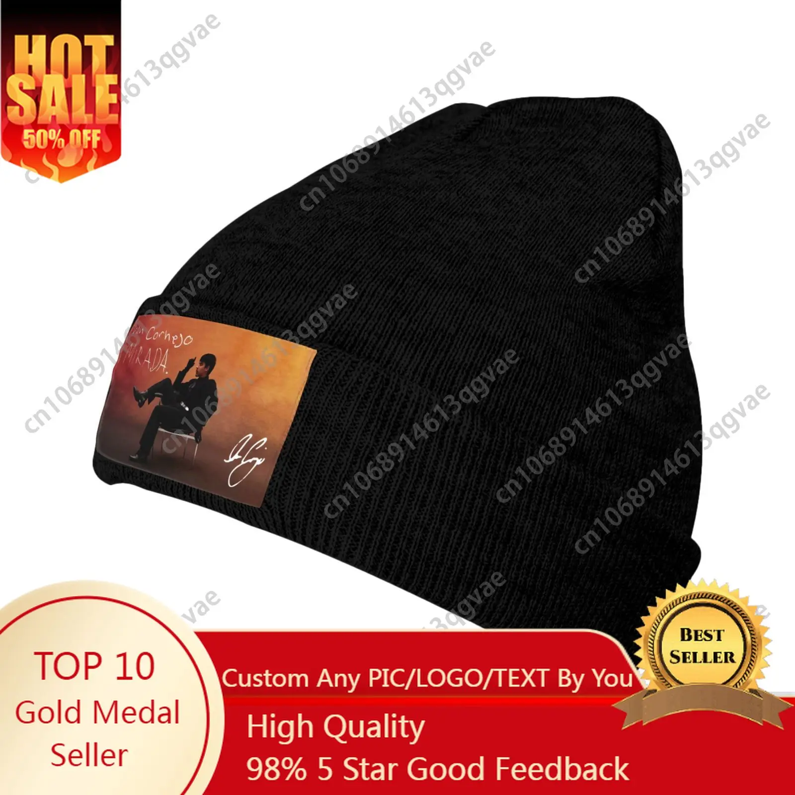 

Ivan Cornejo Customized Knitted Hat Winter Beanie Hats Men Warm Knit Cuff Beanie Skull Caps for Adult Women Lightweight