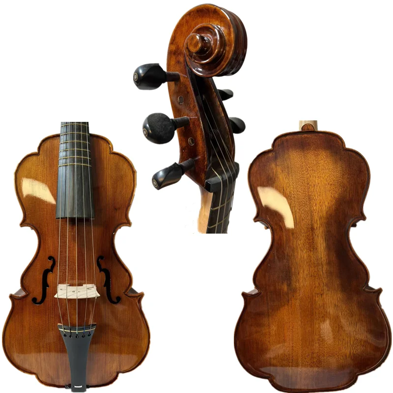 

Baroque style song Brand Maestro mahogany wood 5 string 18" viola #13019
