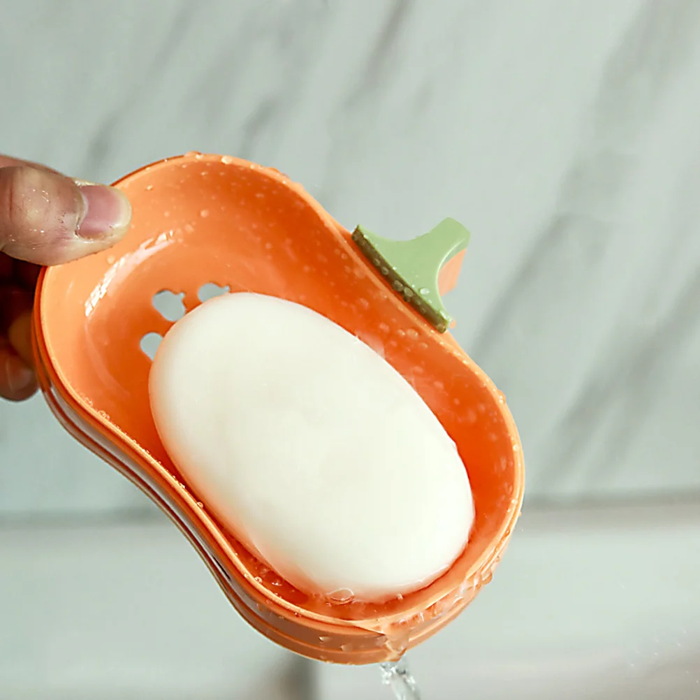 

4Pcs Soap Box with Drainage Design for Bathroom Kitchen Bathtub Use Smooth PP Material Soap Holder Storage Tray