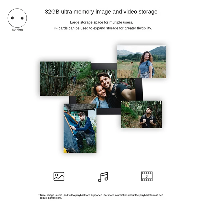 10.1 Inch Photo Frame 1+32G 1280X800 Wifi Digital Photo Frame Desktop Video Player