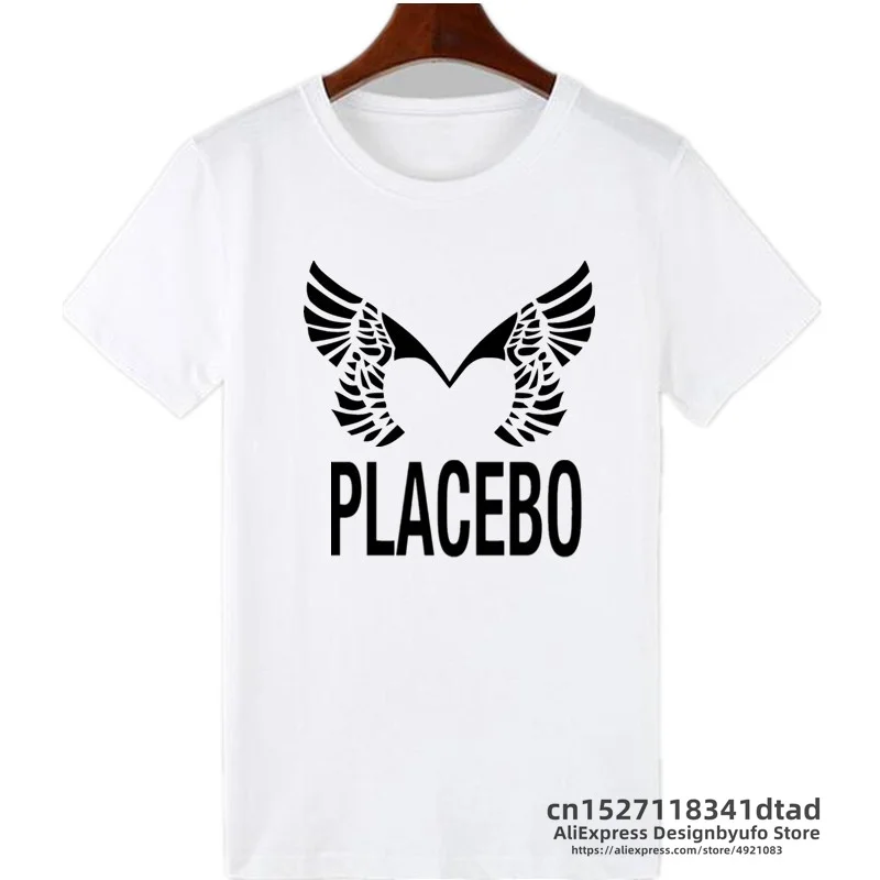 Placebo Letters Print T-Shirt Women Short Sleeve Hispter Rock Funny T Shirts Casual Summer Tee Shirt Femme Camiseta