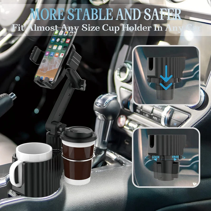 Car Cup Holder Phone Mount Car Cup Holder With Drink Expand Cup Holder Drink Holder Car Accessories