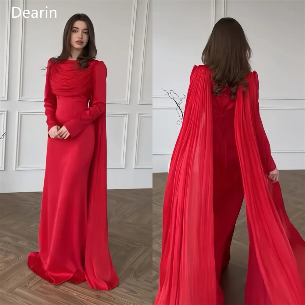 

Customized Evening Dress Prom Gown Party Occasion Formal YPMWZX Scoop Neckline A-line Floor Length Skirts Draped Fold Bespoke Oc