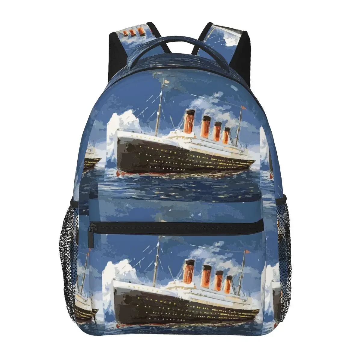 

The Most Popular Ship Of All Times, Titanic Backpacks Boy Girl Bookbag Students School Bags Cartoon Laptop Rucksack Shoulder Bag