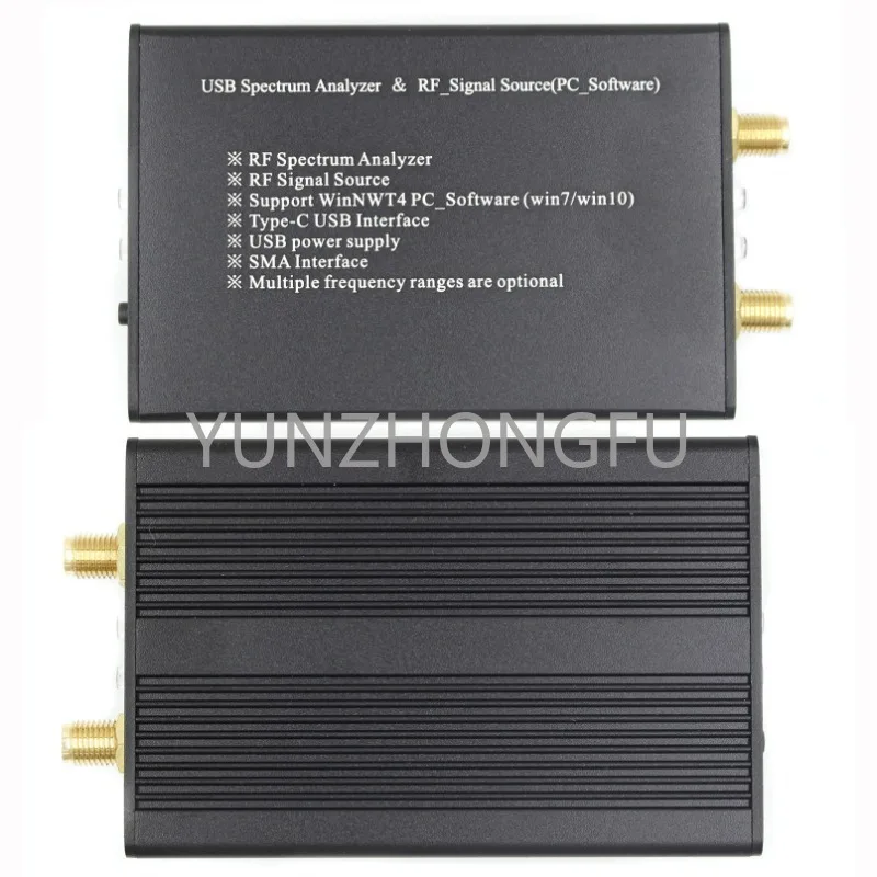 Frequency domain analysis of USB 35-4400M signal source with tracking source module of alloy shell spectrum analyzer