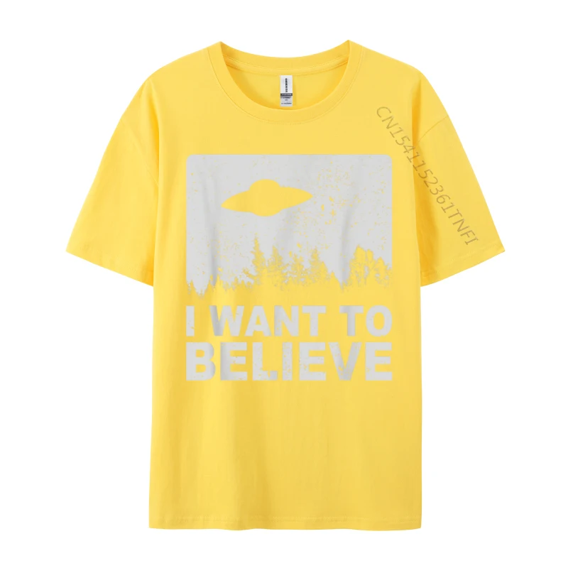 I Want To Believe I Aliens Ufo Area 51 Roswell Cool Brand New 3D Printed Luxury Designer T-Shirts O Neck Cotton