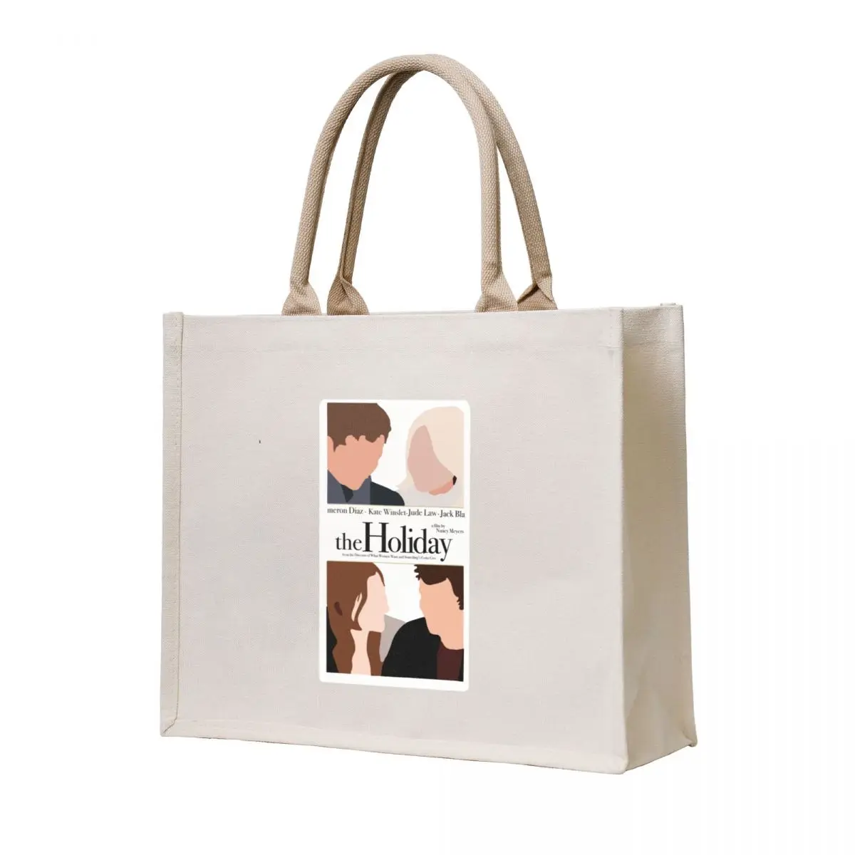

The Holiday Movie Poster Tote Bag woman shopping bag reusable grocery bags hand bag