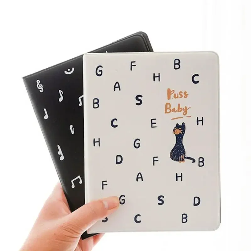 4 Inch Insert Type Memory Albums Cartoon Cat  Baby  Craft Large Capacity 72 Pockets Photom  Students Friends Family Gift