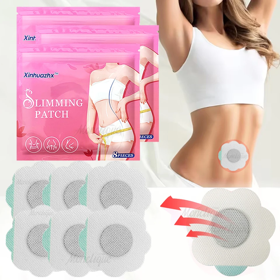 16-24PCS Belly Button Bee Venom Weight Loss Patch Abdomen Shaping Sticker Waist Slimming Mat Burn Fat Quickly Improve Metabolism