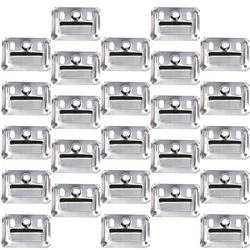 100 Pcs Stainless Steel Wall Panel Buckle Connector Bracket Clamp Furniture Hardware Integrated Board Fixing Piece Mounting Wood