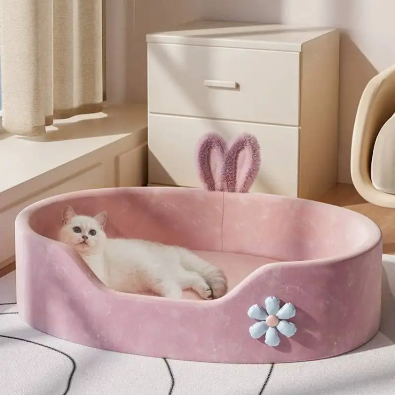 Australia Cotton Purple Dog Kennel Durable Cute Designer Indoors Dog Supplies Mattress Modern Camas Para Perros Dog Furniture